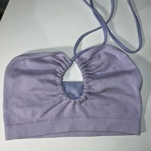 Out From Under Lavender Halter Tube top with Tie